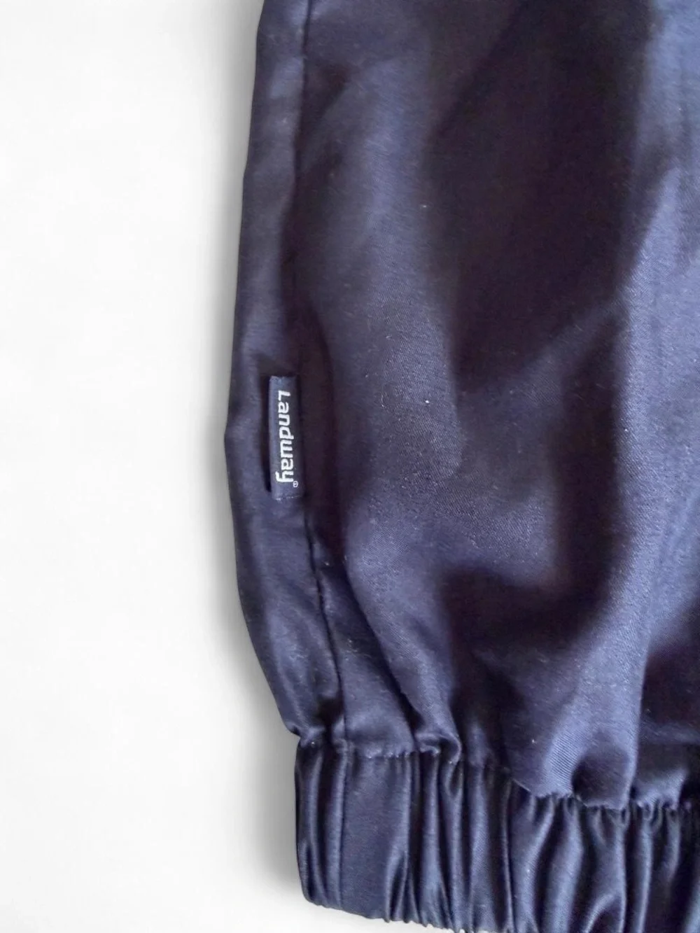 Landway Men's Medium NRA Embroidered Lightweight Windbreaker Jacket Navy Blue